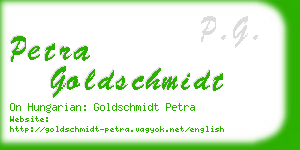 petra goldschmidt business card